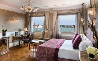 Luxury room with Venetian Lagoon views at Baglioni Hotel Luna in Venice