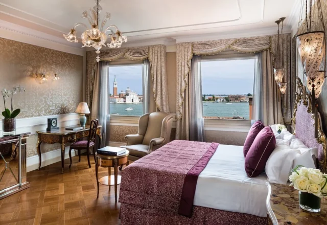 Luxury room with Venetian Lagoon views at Baglioni Hotel Luna in Venice